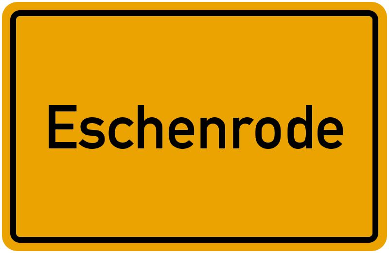 Ortsschild Eschenrode