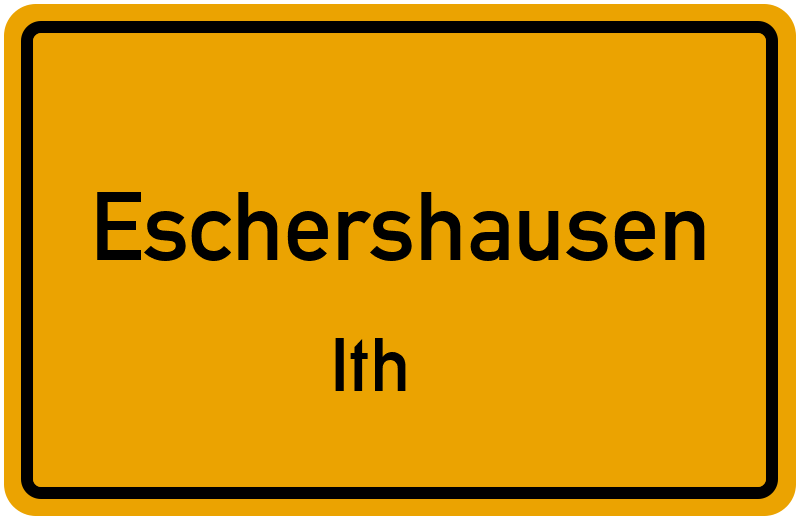 Ortsschild Eschershausen