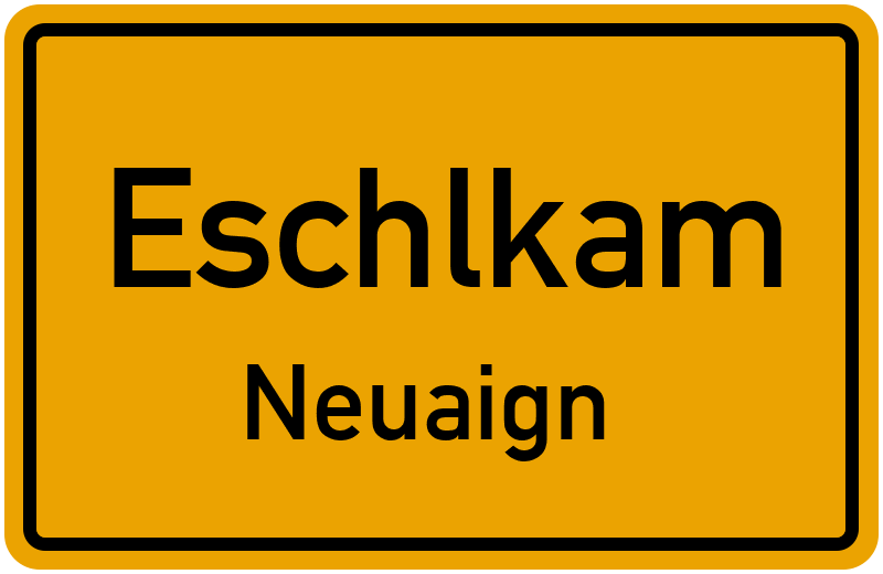 Ortsschild Eschlkam