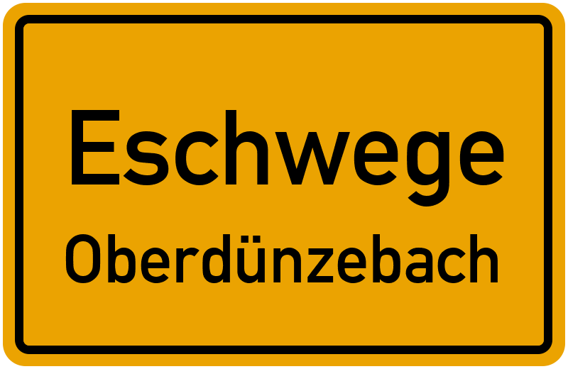 Ortsschild Eschwege