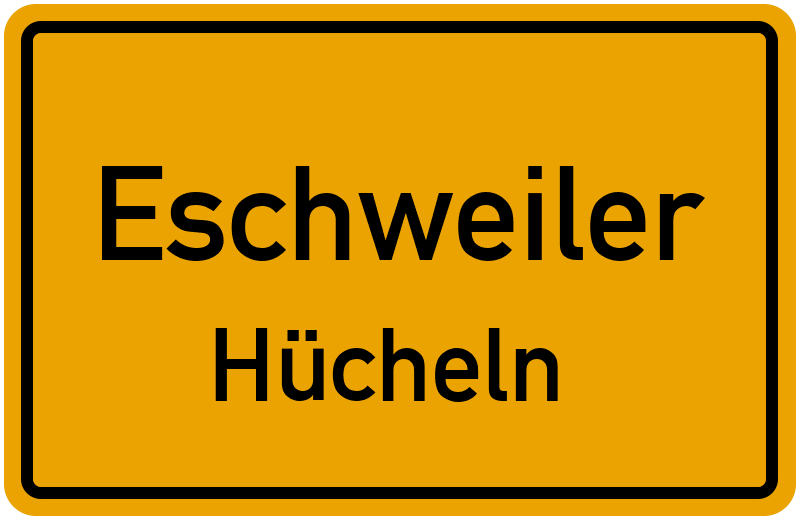 Ortsschild Eschweiler