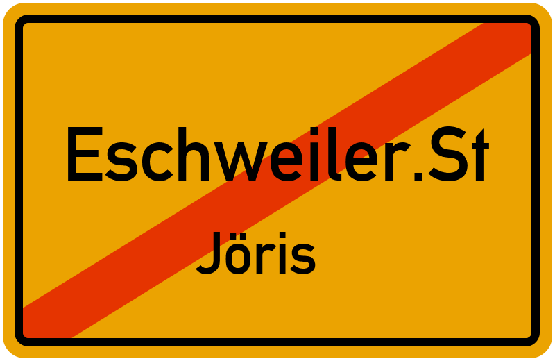 Ortsschild Eschweiler.St