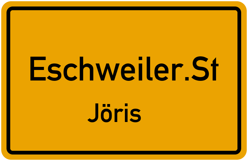 Ortsschild Eschweiler.St