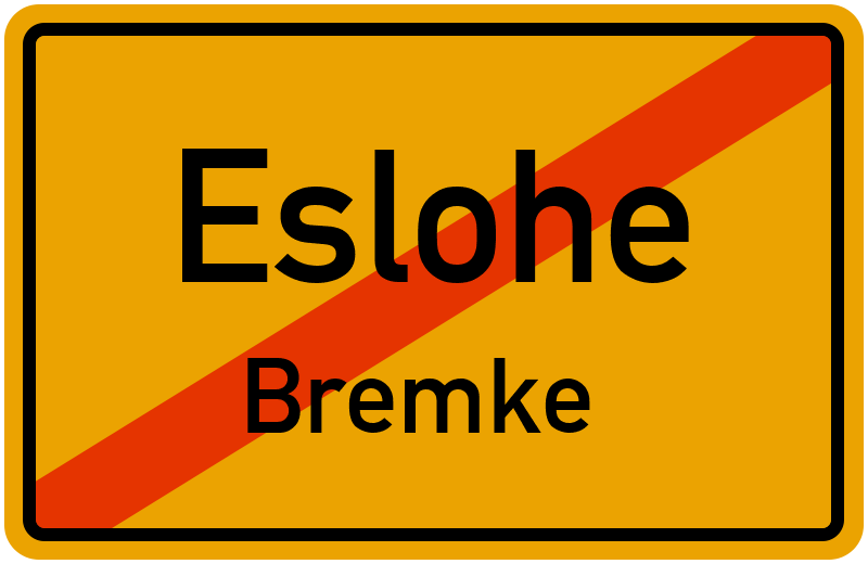 Ortsschild Eslohe