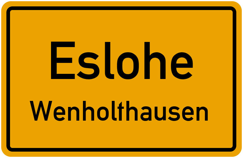 Ortsschild Eslohe