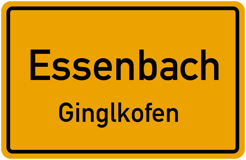 Ortsschild Essenbach