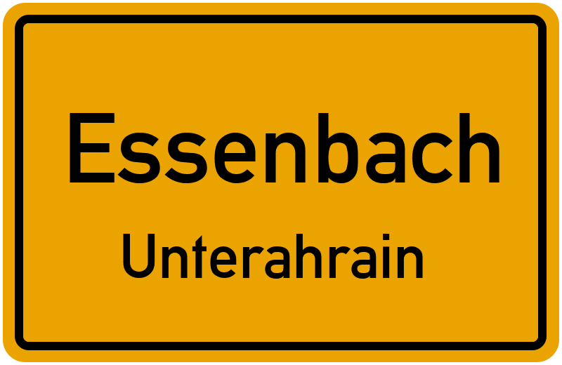 Ortsschild Essenbach