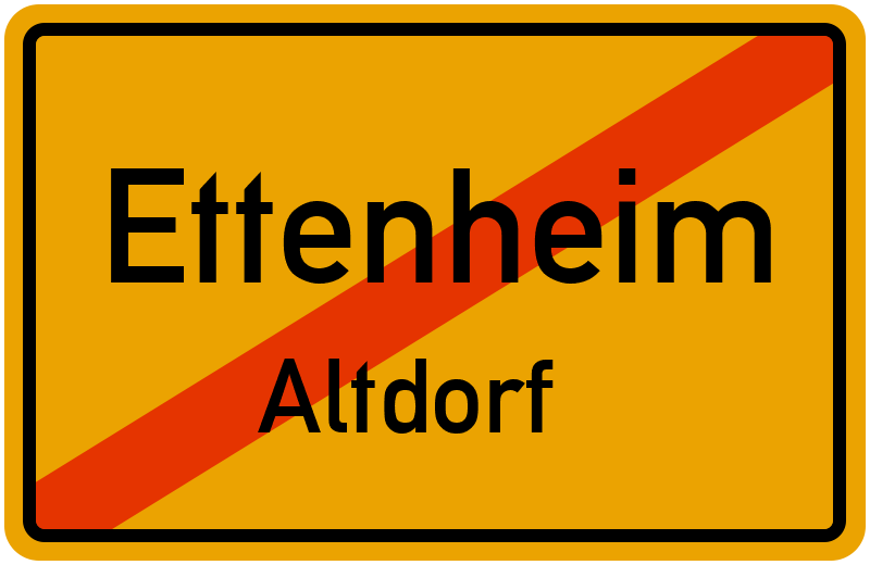 Ortsschild Ettenheim