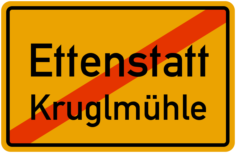 Ortsschild Ettenstatt