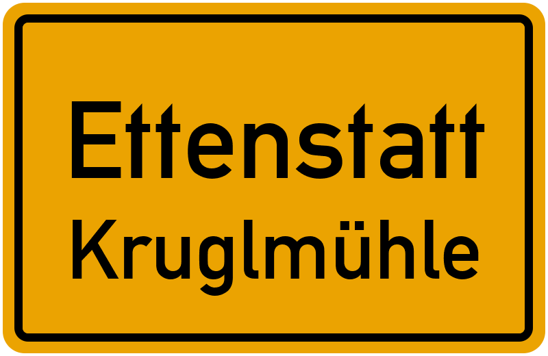 Ortsschild Ettenstatt