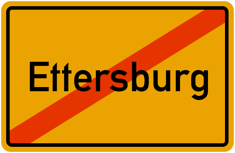 Ortsschild Ettersburg