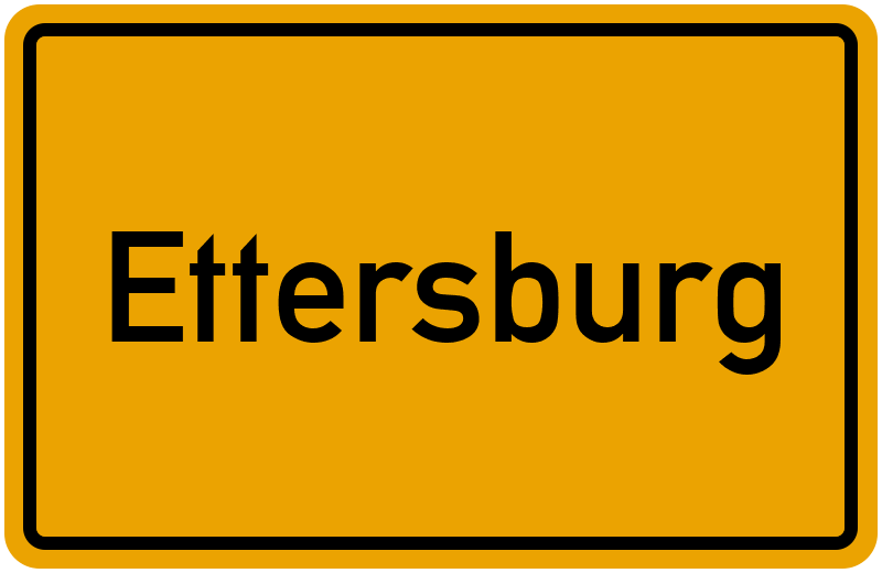 Ortsschild Ettersburg