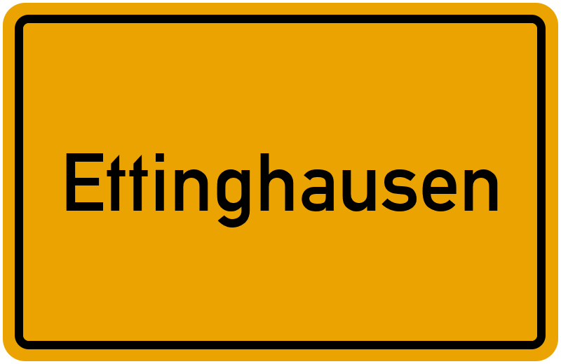 Ortsschild Ettinghausen