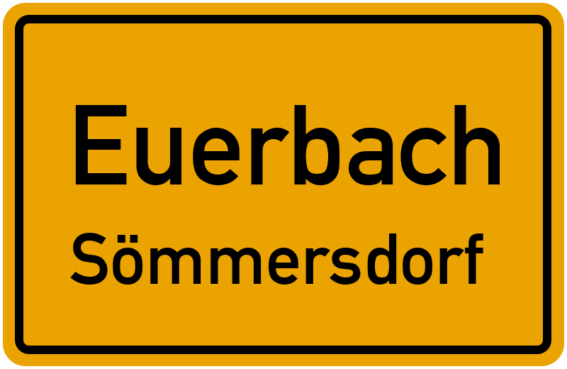 Ortsschild Euerbach