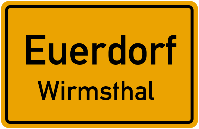 Ortsschild Euerdorf