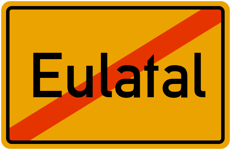 Ortsschild Eulatal