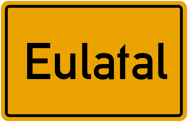 Ortsschild Eulatal