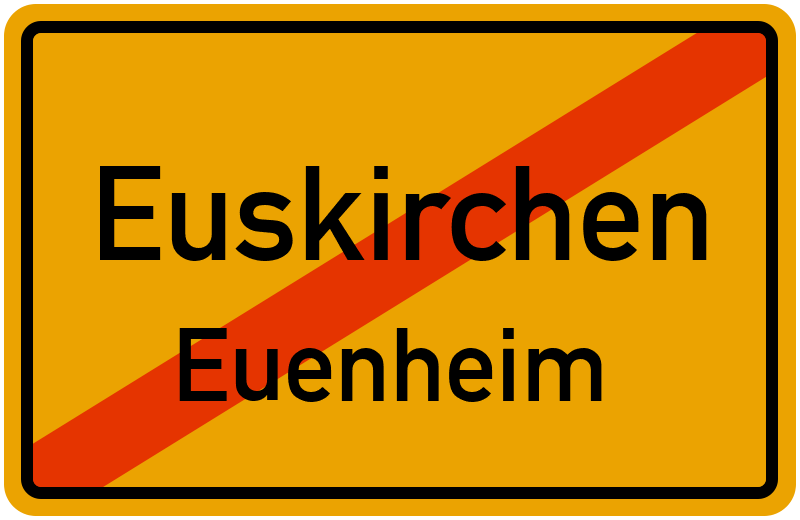 Ortsschild Euskirchen
