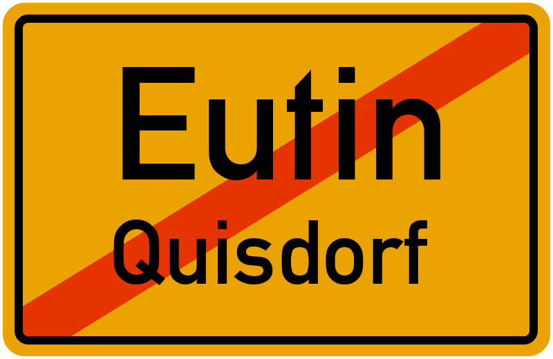 Ortsschild Eutin