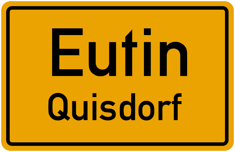 Ortsschild Eutin