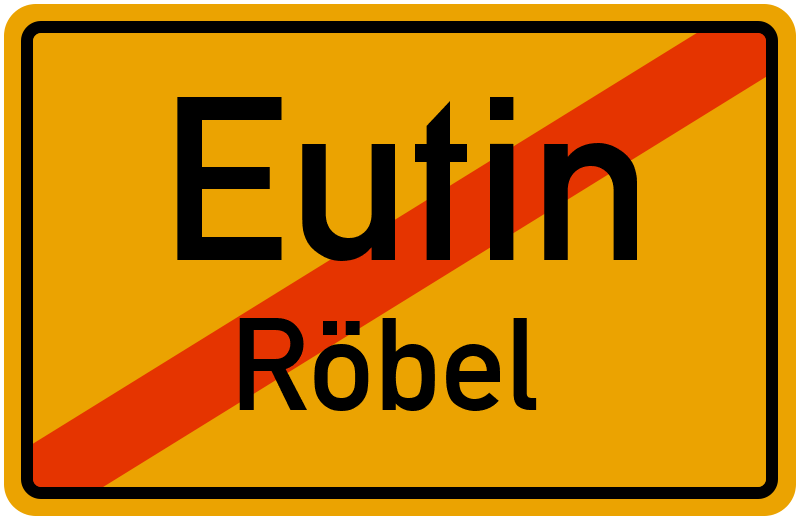 Ortsschild Eutin