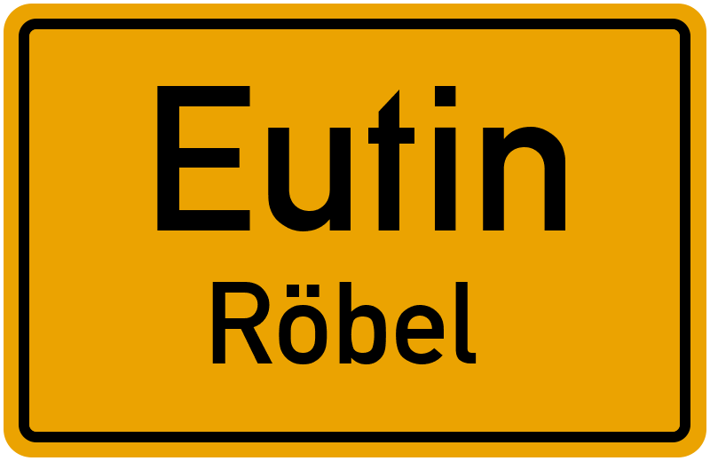 Ortsschild Eutin
