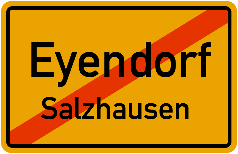 Ortsschild Eyendorf
