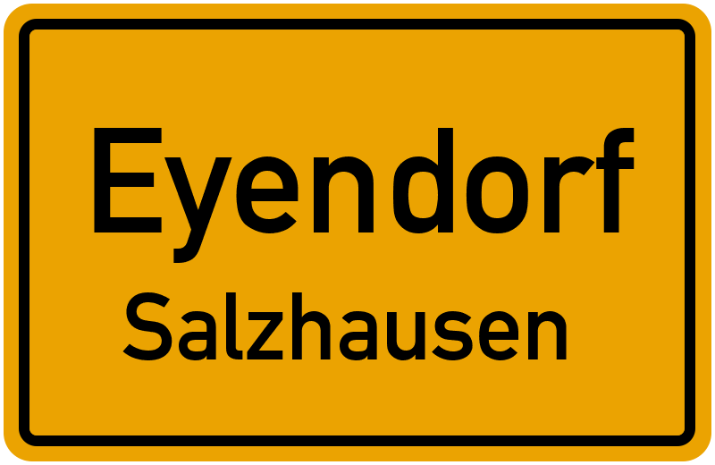 Ortsschild Eyendorf