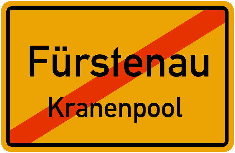 Ortsschild Fürstenau