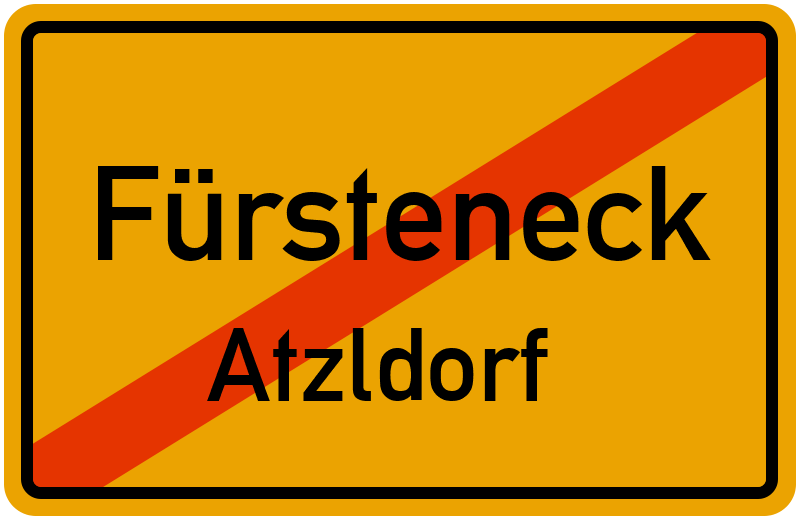 Ortsschild Fürsteneck