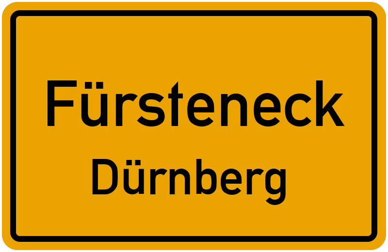 Ortsschild Fürsteneck