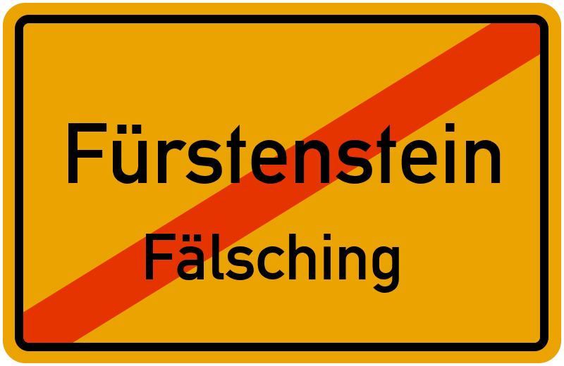 Ortsschild Fürstenstein