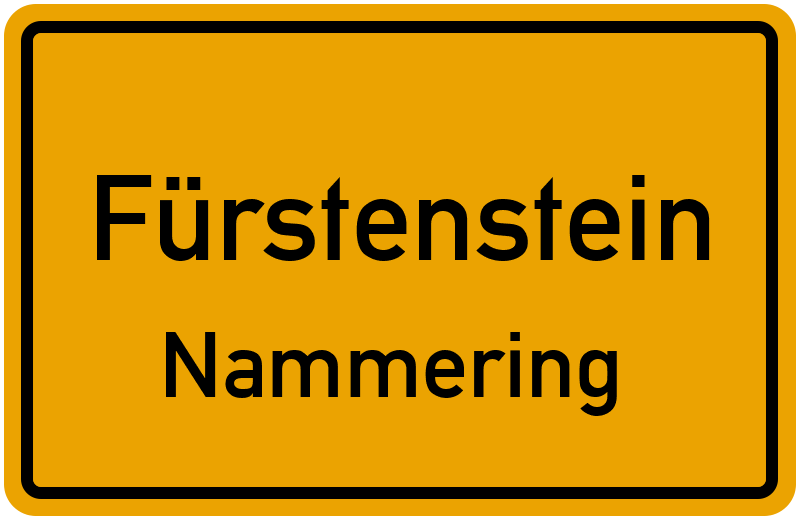 Ortsschild Fürstenstein