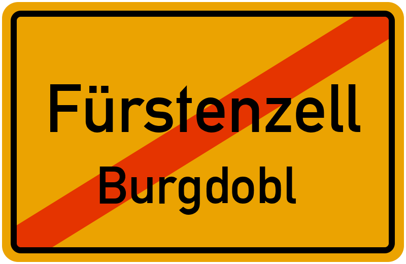 Ortsschild Fürstenzell
