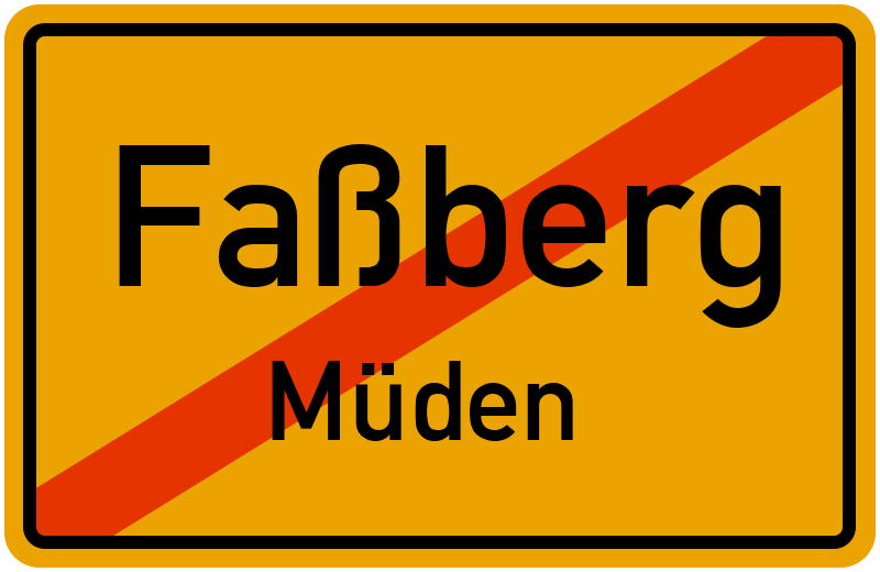 Ortsschild Faßberg