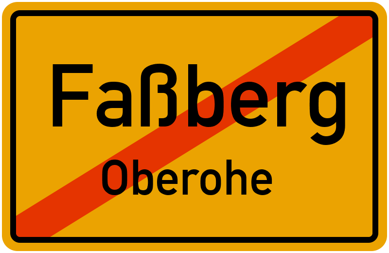 Ortsschild Faßberg