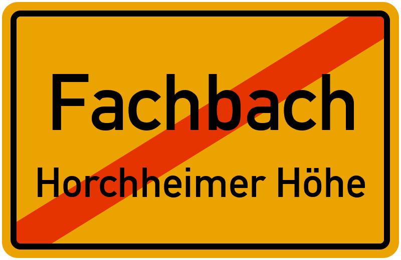 Ortsschild Fachbach