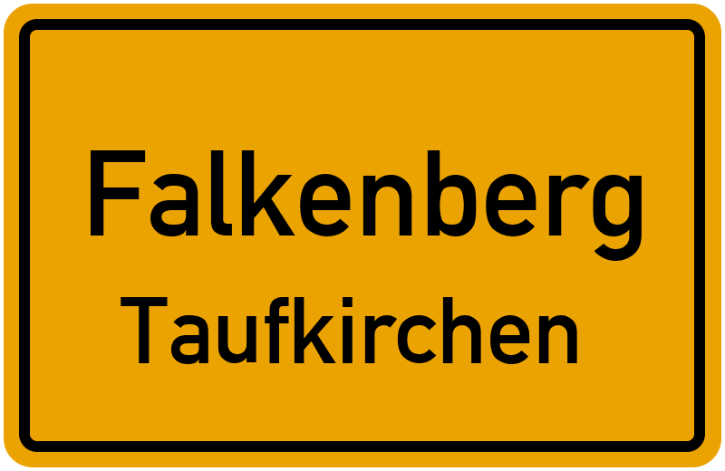 Ortsschild Falkenberg