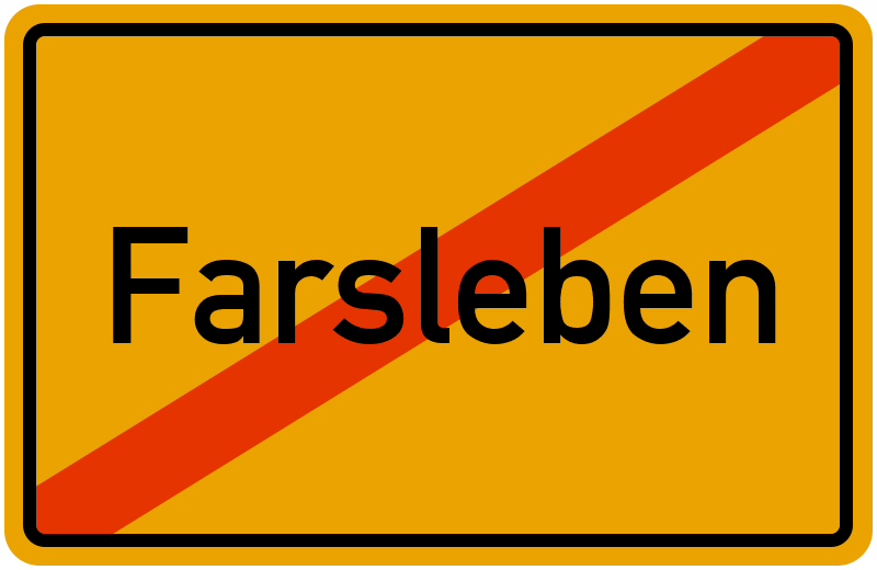 Ortsschild Farsleben