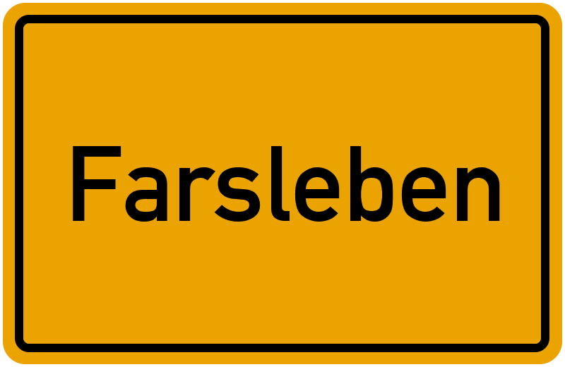 Ortsschild Farsleben