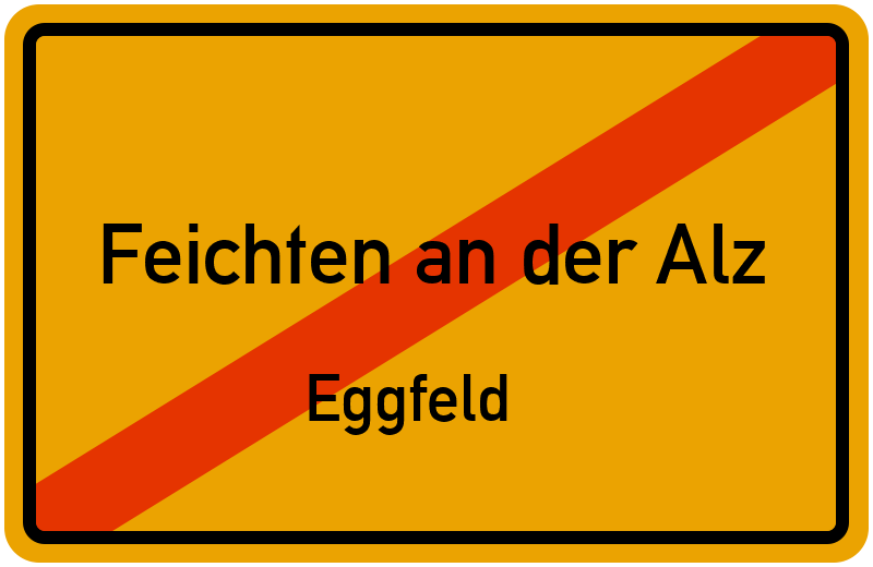 Ortsschild Feichten an der Alz