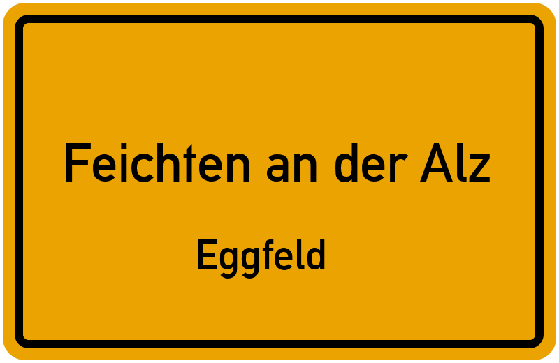Ortsschild Feichten an der Alz