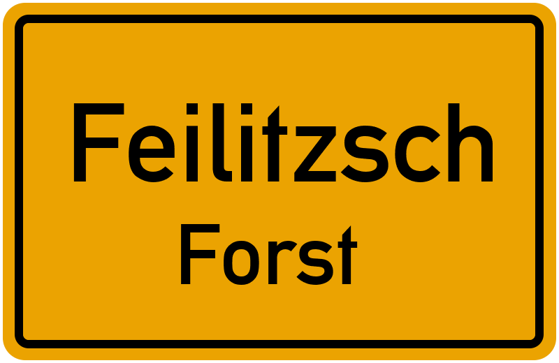Ortsschild Feilitzsch