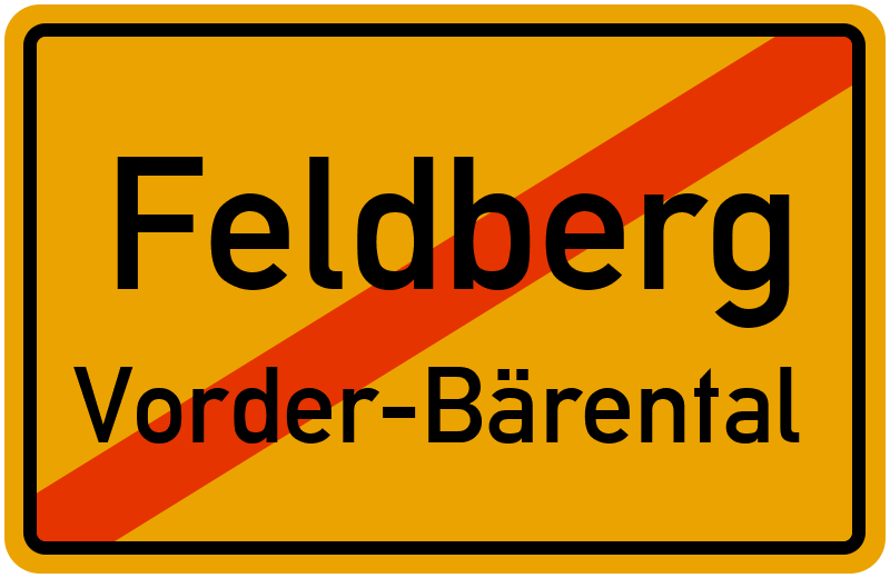 Ortsschild Feldberg