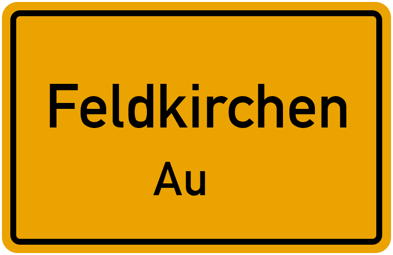 Ortsschild Feldkirchen