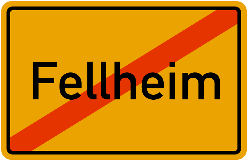 Ortsschild Fellheim