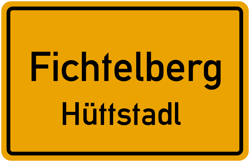 Ortsschild Fichtelberg