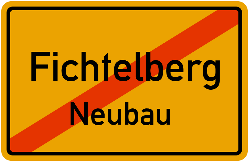 Ortsschild Fichtelberg