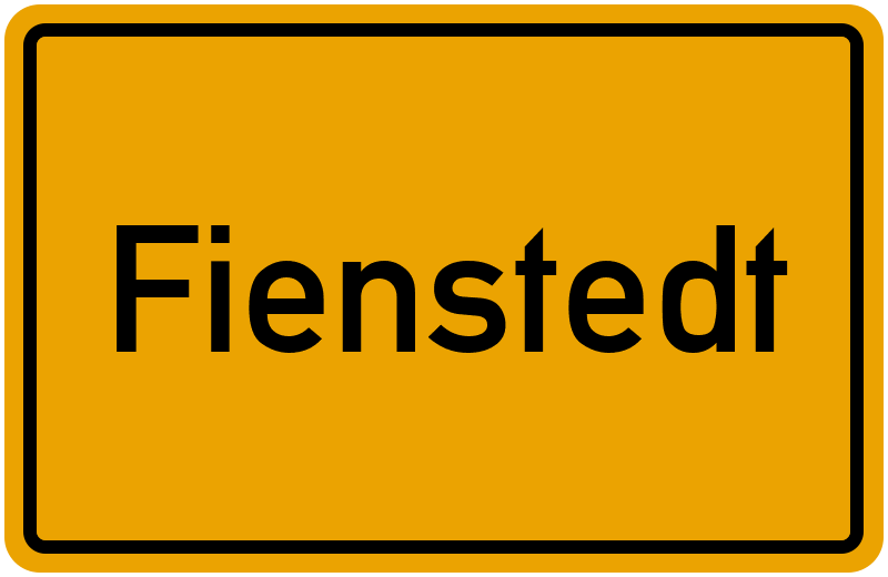 Ortsschild Fienstedt