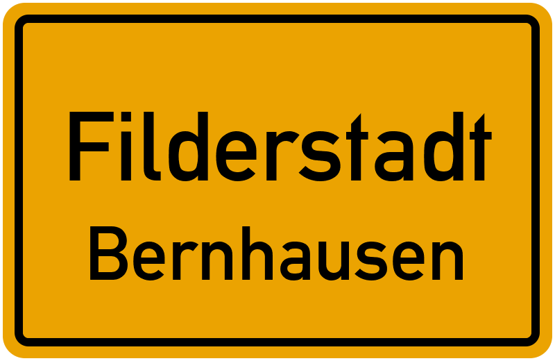Ortsschild Filderstadt
